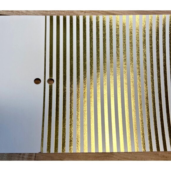 White & Gold Foil Cardstock Pad 6" X 8" 20 Sheets DCWV Stack For Crafting & Scra - Picture 6 of 6